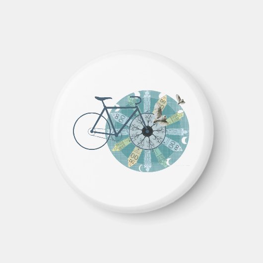 アムステルダムのスカイライン マグネット (正面)