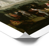 アムステルダムのダム宮殿の前の市場のシーン ポスター (角)