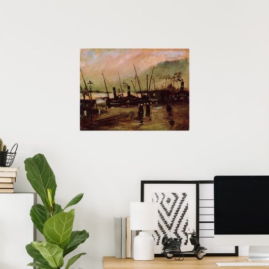 アムステルダムのデ・ルイテルカーデ ヴィンセント・ファン・ゴッホによる ポスター (ホームオフィス)