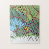 アムステルダムのネザーランド地図 ジグソーパズル (縦)