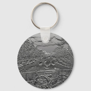 アムステルダムのバイクのデザインKeychain キーホルダー