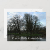 アムステルダムのフォンデル公園 ポストカード (正面/裏面)