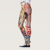 アムステルダムのポスター:ピンアップガールサイクリング。 レギンス (左)