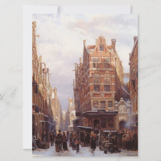 アムステルダムのユダヤ人地区(ヴィンテージシティシーン) カード (正面)