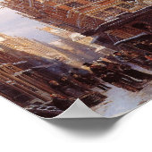 アムステルダムのユダヤ人地区(ヴィンテージシティシーン) ポスター (角)