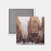 アムステルダムのユダヤ人地区(ヴィンテージシティシーン) マグネット (正面/裏面)