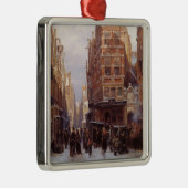 アムステルダムのユダヤ人地区(ヴィンテージシティシーン) メタルオーナメント (右)
