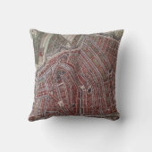 アムステルダムのレプリカ市地図1652 クッション (裏面)