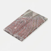 アムステルダムのレプリカ市地図1652 ポストイット (アングル)