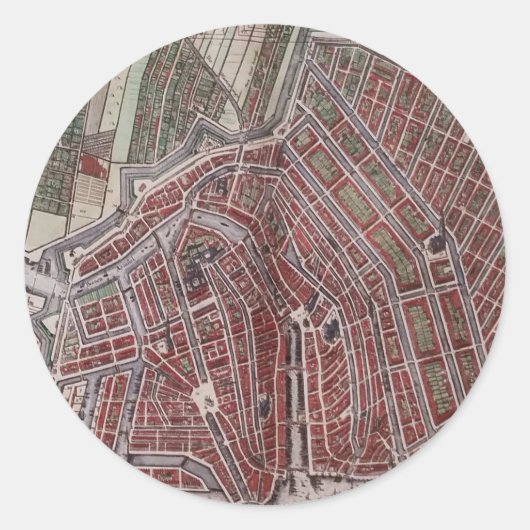 アムステルダムのレプリカ市地図1652 ラウンドシール (正面)