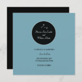 アムステルダムの保存日付: 淡いブルー セーブザデート (正面/裏面)