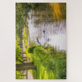 アムステルダムの公園から美しいダイナミックなシーン ジグソーパズル (縦)