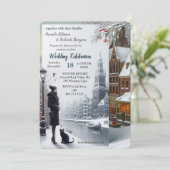 アムステルダムの冬のお祝い 招待状 (スタンド正面)