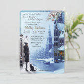 アムステルダムの冬のお祝い 招待状 (スタンド正面)