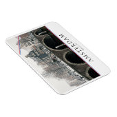 アムステルダムの冬の運河 マグネット (右側)