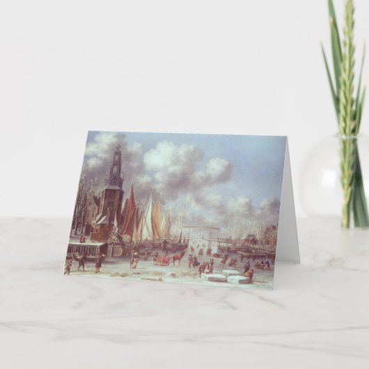 アムステルダムの冬場面 シーズンカード (正面)