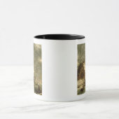 アムステルダムの冬場面、17世紀 マグカップ (中央)