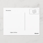 アムステルダムの古いオランダバージのコーヒーショップ ポストカード (裏面)