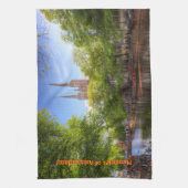 アムステルダムの土産 – デクリイツベルグ，シンゲルカナル キッチンタオル (縦)