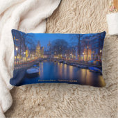 アムステルダムの夕暮れ ランバークッション (ブランケット)
