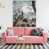 アムステルダムの宮殿とエキゾチックな鳥 キャンバスプリント (インサイチュ (リビング))