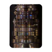 アムステルダムの家で夜のカラフル灯 マグネット (縦)