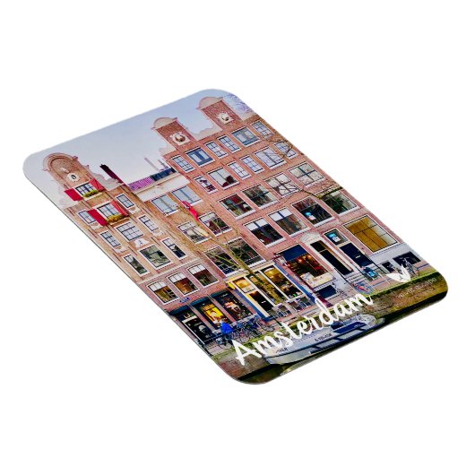 アムステルダムの家 – 冷蔵庫用マグネットバイベルベットエスケープ マグネット (右側)