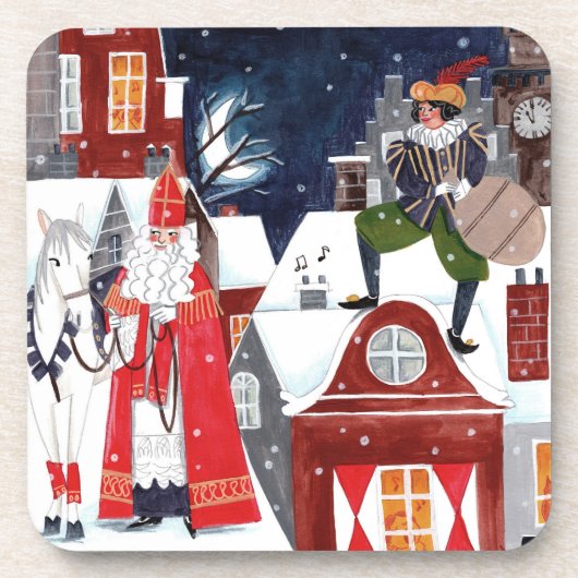 アムステルダムの屋根の上のシンタークラースとピート コースター (正面)