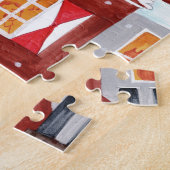 アムステルダムの屋根の上のシンタークラースとピート ジグソーパズル (側面)