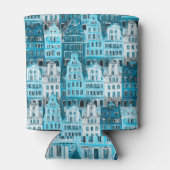 アムステルダムの建築、青い水の色のテクスチャ。 缶クーラー (裏面)