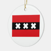 アムステルダムの旗 セラミックオーナメント (左)