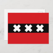 アムステルダムの旗 ポストカード (正面/裏面)