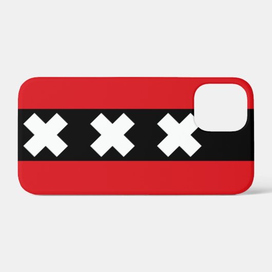 アムステルダムの旗  Case-Mate iPhoneケース (裏面 (横))