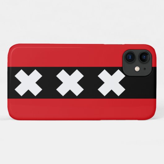 アムステルダムの旗 Case-Mate iPhoneケース (裏面(横))