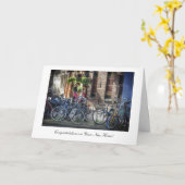 アムステルダムの朝食ニューホームおめでとう カード (黄色い花)