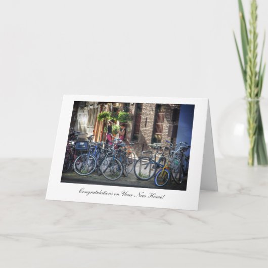 アムステルダムの朝食ニューホームおめでとう カード (正面)