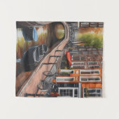 アムステルダムの油彩画アート タペストリー (正面(横))