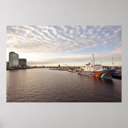 アムステルダムの港はオランダ ポスター (正面)