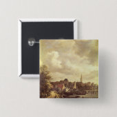 アムステルダムの眺め 缶バッジ (正面&裏面)