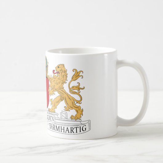 アムステルダムの紋章付き外衣 コーヒーマグカップ (右)