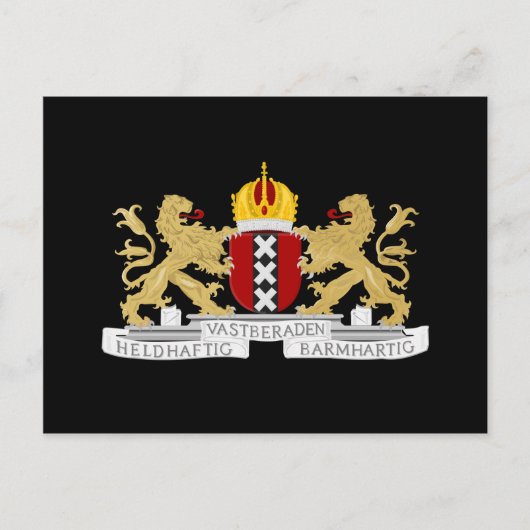 アムステルダムの紋章 ポストカード (正面)