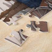 アムステルダムの絵画水彩色 ジグソーパズル (側面)