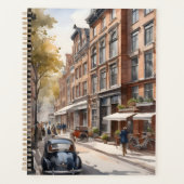 アムステルダムの絵画水彩色 プランナー手帳 (正面)