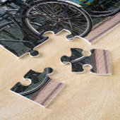 アムステルダムの自転車。 ジグソーパズル (側面)