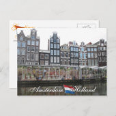 アムステルダムの花の市場のオランダの郵便はがき ポストカード (正面/裏面)