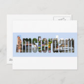 アムステルダムの観光客観光の手紙 ポストカード (正面/裏面)