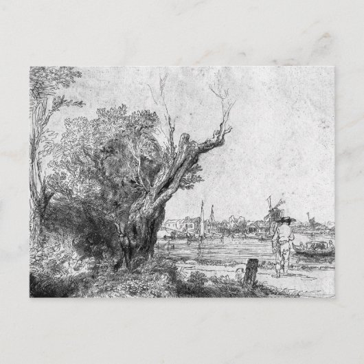 アムステルダムの近くのOmval, 1645 ポストカード (正面)