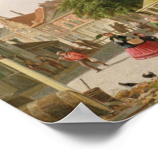 アムステルダムの通りシーン ポスター (角)