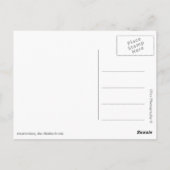 アムステルダムの運河の冬のはがき ポストカード (裏面)