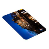 アムステルダムの運河の家の夜 マグネット (右側)